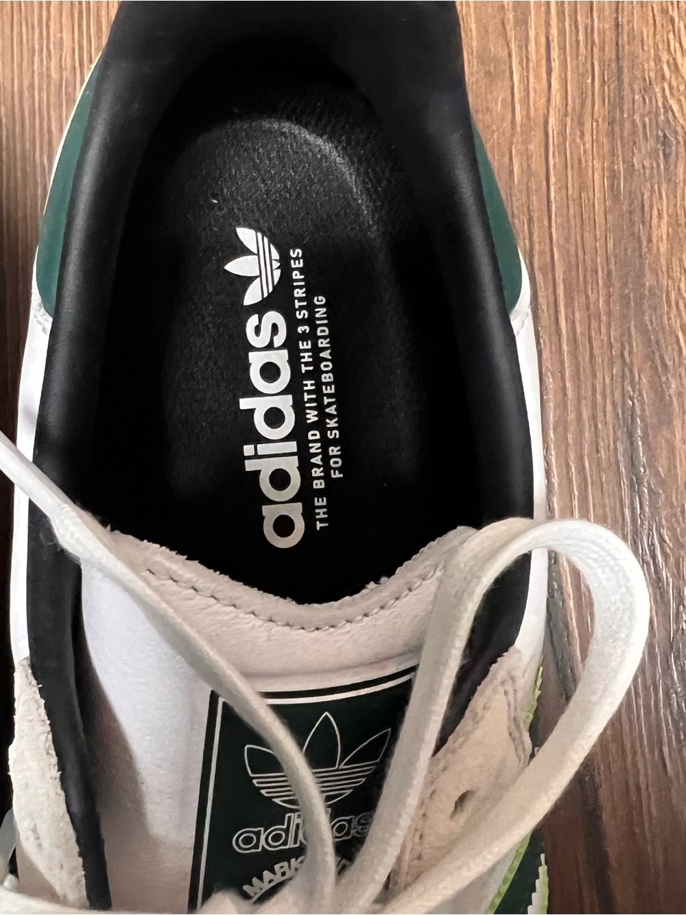 🆕 adidas Samba ADV Leather Sneakers in White, Green & Gum Men’s NWT SZ 9.5 - Picture 6 of 9